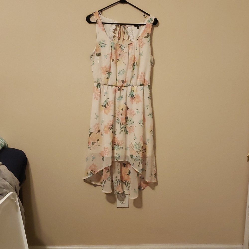 Cream dress with flowers